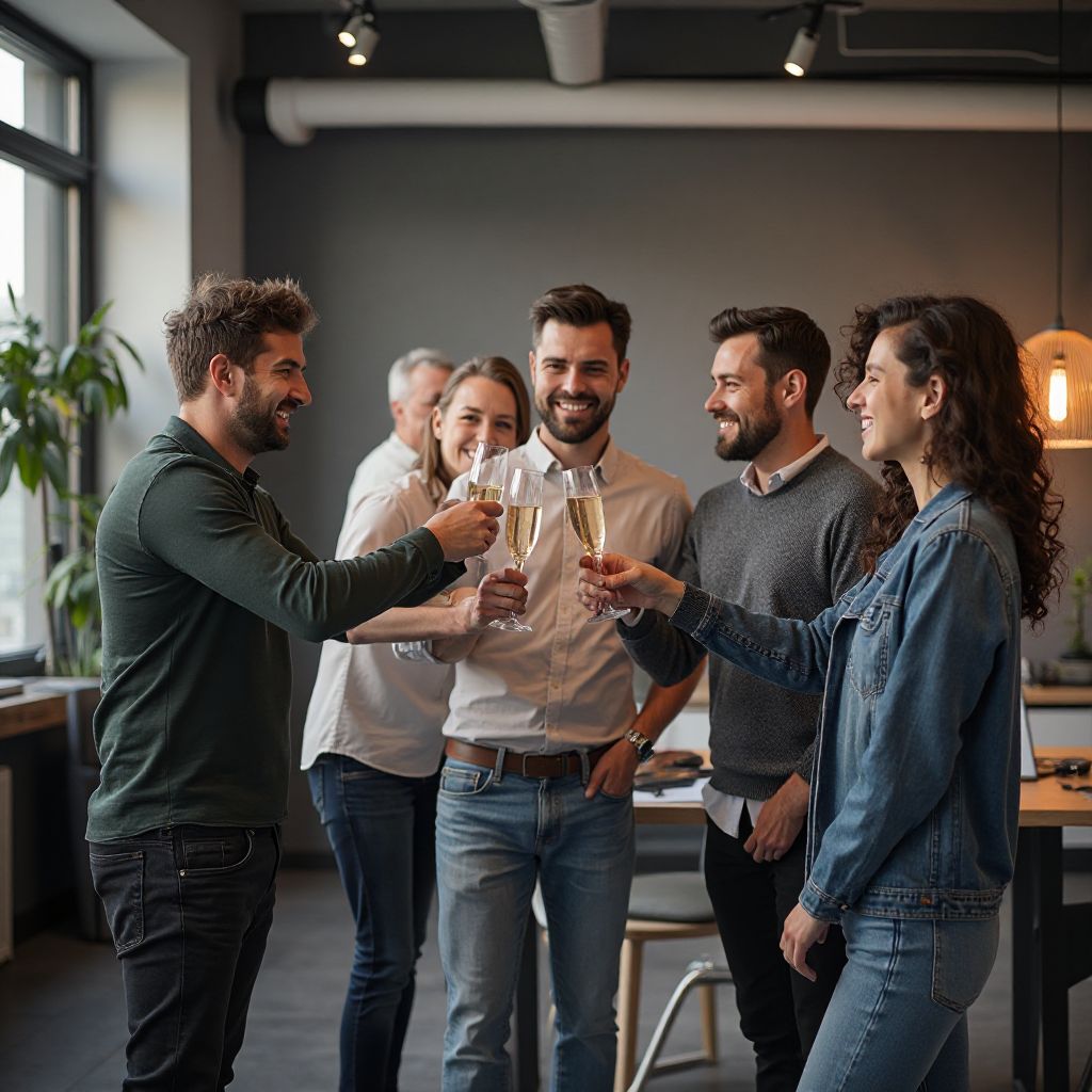 Celebrazione del lancio di un progetto